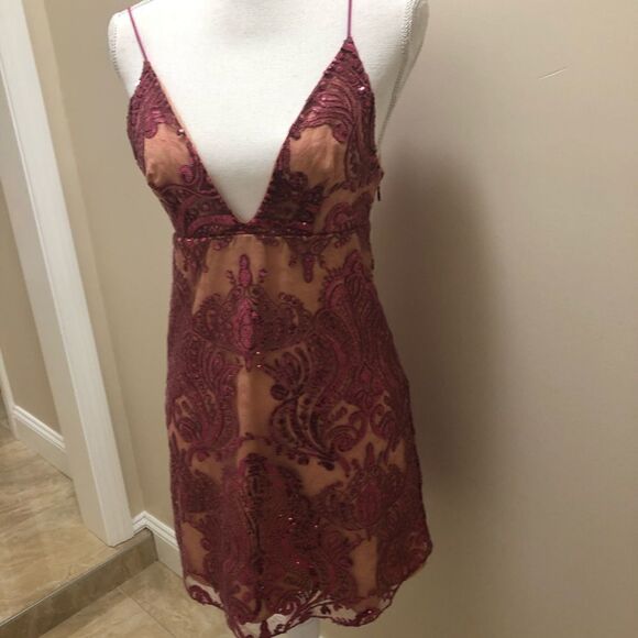 NWOT Free People Night Shimmers Sequin Mini size 2 - Picture 4 of 8